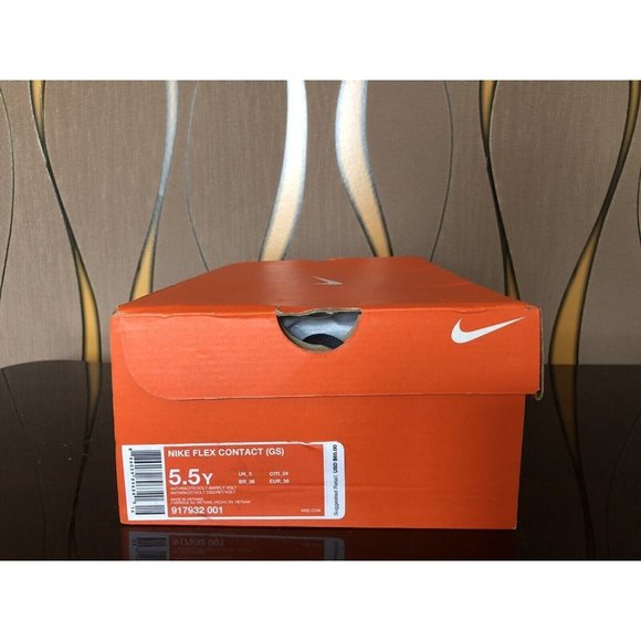 NIKE FLEX CONTACT (GS) GREEN VOLT SNEAKERS SIZE: 5.5 YOUTH (917932-001) (A430) - Picture 2 of 4